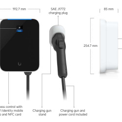 Stație de încărcare vehicule electrice 22 kW trifazată UniFi Ubiquiti EV Station Lite, UC-EV-Station-Lite